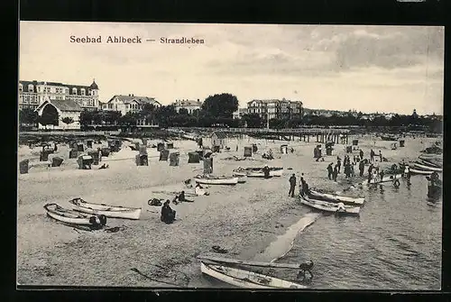 AK Ahlbeck, Besucher am Strand