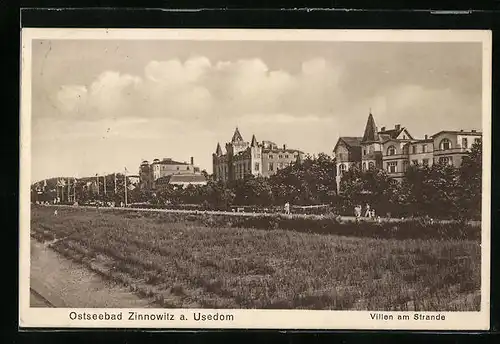 AK Zinnowitz a. Usedom, Villen am Strande