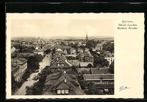 AK Giessen, Blick von der Katholischen Kirche