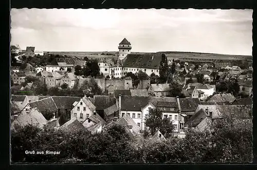 AK Rimpar, Teilansicht aus der Vogelschau