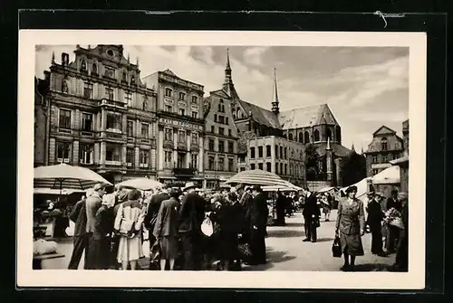 AK Rostock, Partie am Ernst-Thälmann-Platz