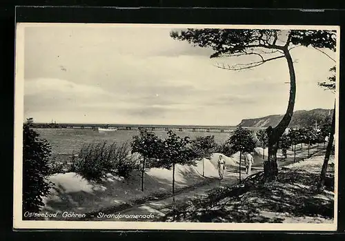 AK Göhren /Ostsee, Partie an der Strandpromenade