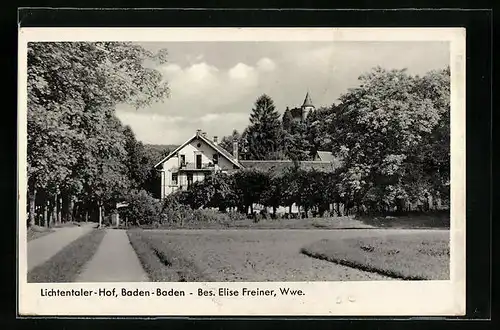 AK Baden-Baden, Gasthaus Lichtentaler Hof