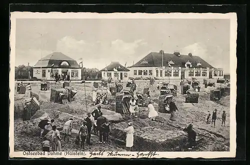 AK Dahme, Urlauber am Strand