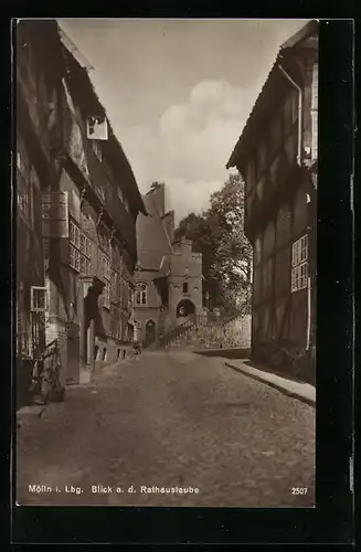 AK Mölln i. Lbg., Blick a. d. Rathauslaube