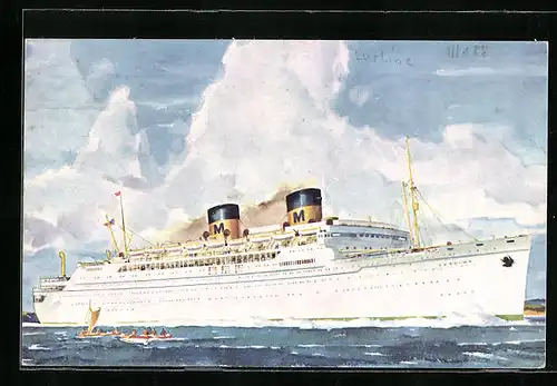 Künstler-AK Matson Lines Luxury Liner Lurline