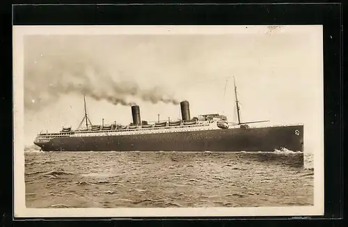 AK Passagierschiff Columbus des Nordd. Lloyds Bremen in voller Fahrt