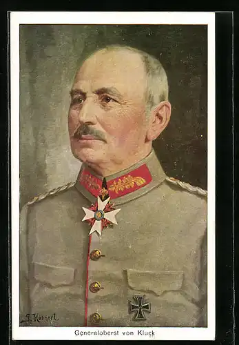AK Heerführer Generaloberst von Kluck in Uniform