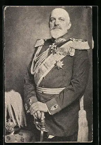 AK Heerführer von Heeringen in Uniform mit Orden