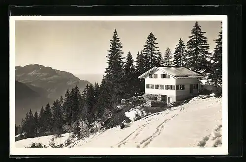 AK Ennenda, Skihaus Schilt im Schnee
