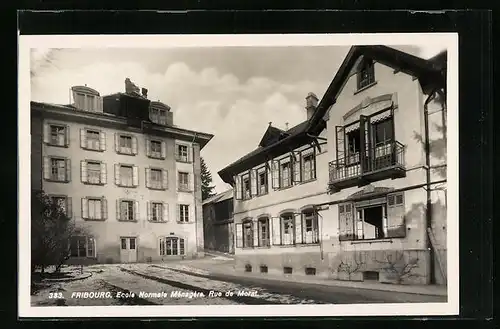 AK Fribourg, Ecole Normale Ménagère, Rue de Morat