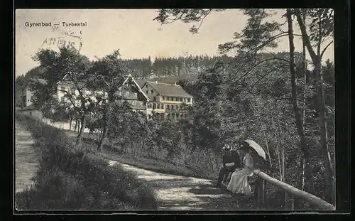 AK Turbenthal, Gyrenbad vom Weg aus gesehen