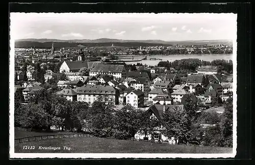 AK Kreuzlingen, Teilansicht aus der Vogelschau