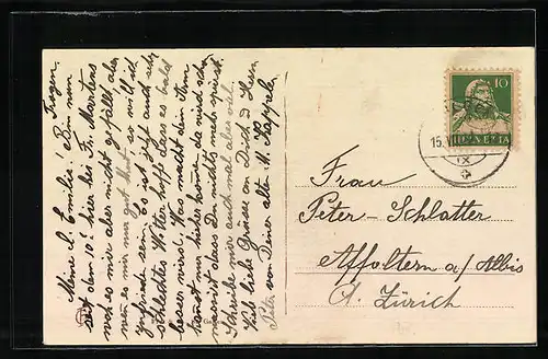 AK Trogen, Ortspartie mit Strasse