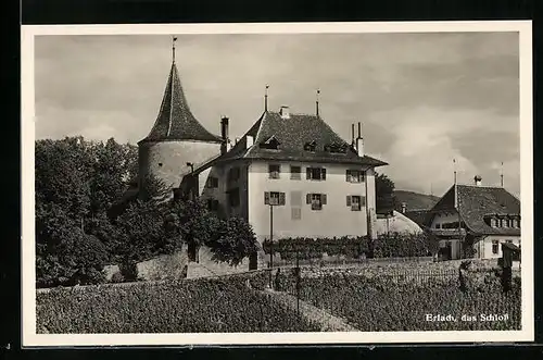 AK Erlach, Blick auf das Schloss