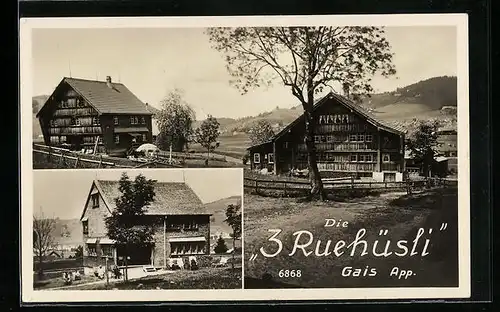 AK Gais, Blick auf die 3 Ruehüsli
