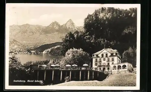 AK Seelisberg, Blick auf Hotel Löwen