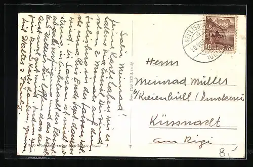 AK Seelisberg, Blick auf Hotel Löwen