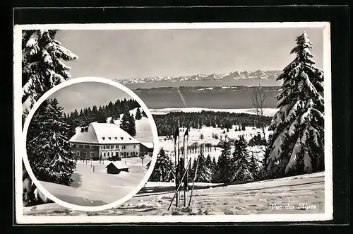 AK Cernier, Vue des Alpes, Hotel de la Vue des Alpes