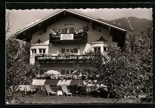 AK Garmisch-Partenkirchen, Gästeheim Haus Sturm, Angerstrasse 4