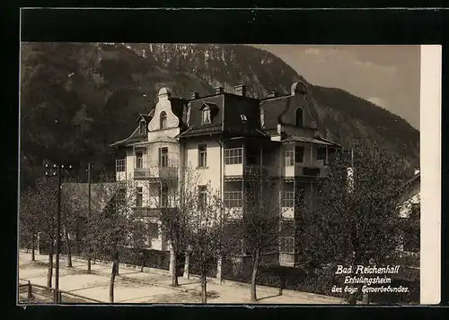 AK Bad Reichenhall, Erholungsheim des bayr. Gewerbebundes