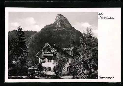 AK Oberammergau, Cafe Schnitzlerstube