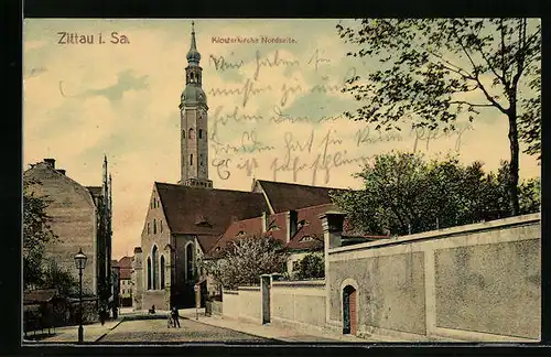 AK Zittau, Klosterkirche Nordseite