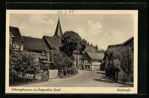 AK Dabringhausen /Bergisches Land, Blick in die Dorfstrasse