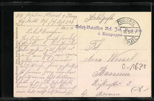 AK Zossen, Blick auf das Truppenlager