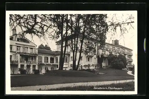AK Ebenhausen, Blick auf das Sanatorium