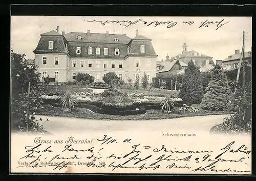 AK Herrnhut, Blick auf das Schwesternhaus