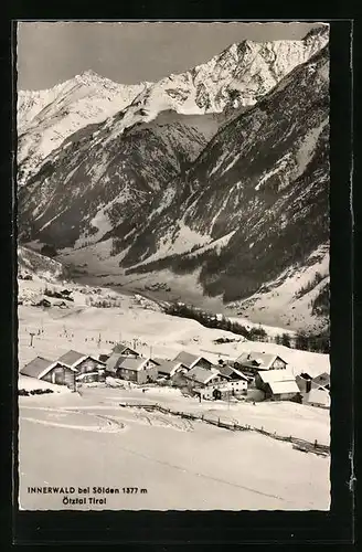 AK Innerwald im Ötztal, Ortsansicht im Winter