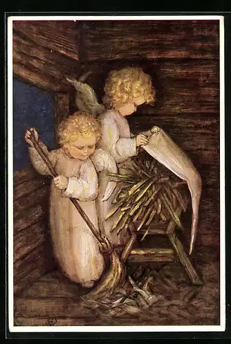 Künstler-AK Maria Spötl: Nun kommt Es bald!