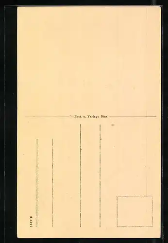 AK Brülisau, Ortsansicht mit Hohenkasten und Kamor