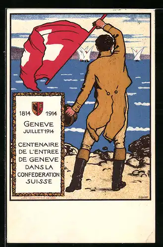 AK Geneve, Centenaire de L`Entree de Geneve Dans la Confederation Suisse