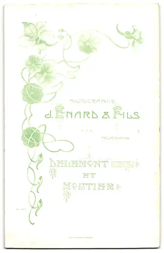 Fotografie J. Enard & Fils, Delémont, Kind im Kleid mit einem Kleinkind