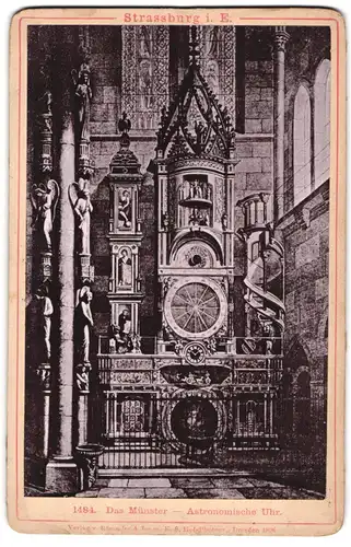 Fotografie Römmler & Jonas, Dresden, Ansicht Strassburg i. Els., die Astronomische Uhr im Münster