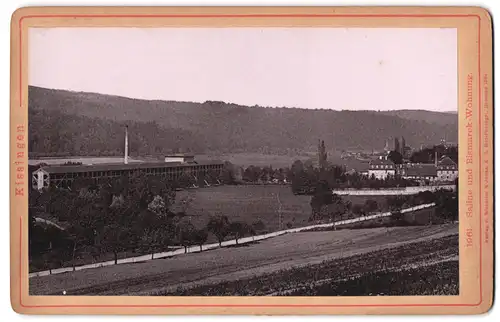 Fotografie Römmler & Jonas, Dresden, Ansicht Kissingen, Blick auf die Otto von Bismarck Wohnung und die Saline