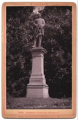 Fotografie Römmler & Jonas, Dresden, Ansicht Kissingen, Blick auf das Denkmal Fürst Otto von Bismarck