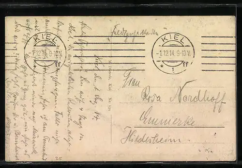 AK Kriegsschiff SMS Lothringen auf hoher See