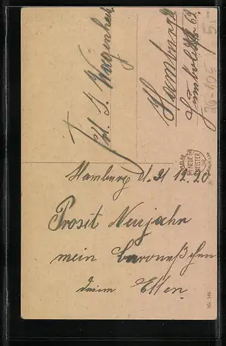 Künstler-AK H.S.B.: Ein Lichtblick - Kind findet den Nachttopf dank einer Taschenlampe