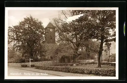 AK Miersdorf, Partie an der Kirche