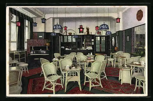 AK Stuttgart, Restaurant Regina-Teestube in der Königstrasse 35