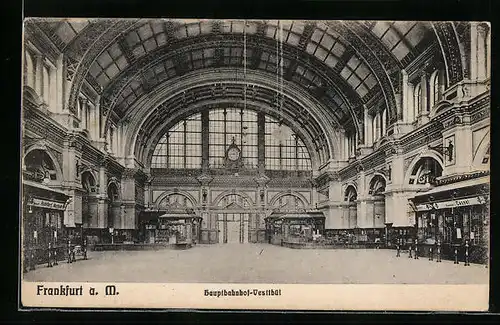 AK Frankfurt a. M., Hauptbahnhof, Vestibül