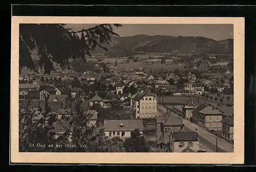 AK St. Veit an der Glan, Teilansicht aus der Vogelschau