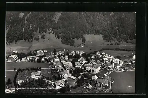 AK Mallnitz, Ortsansicht aus der Vogelschau