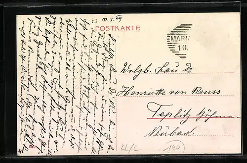 AK Maria Saal, Ortspartie mit Kirche