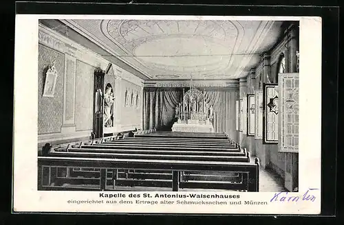AK Feldkirchen, Kapelle des St. Antonius-Waisenhauses, Innenansicht