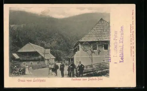 AK Loibltal, Gasthaus zum Deutsch-Peter