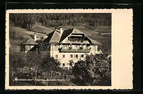 AK Rennweg, Katschtaler-Hof aus der Vogelschau